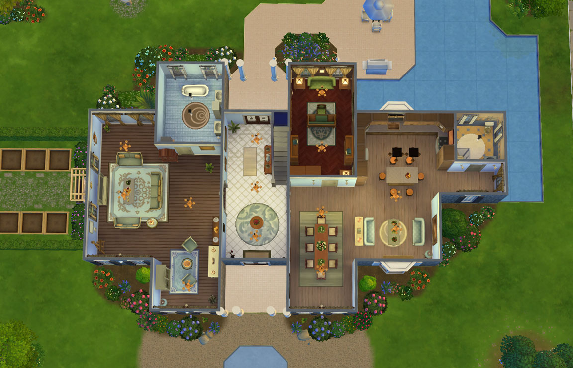 12 Beautiful Mansion Floor Plans Sims 3 House Plans