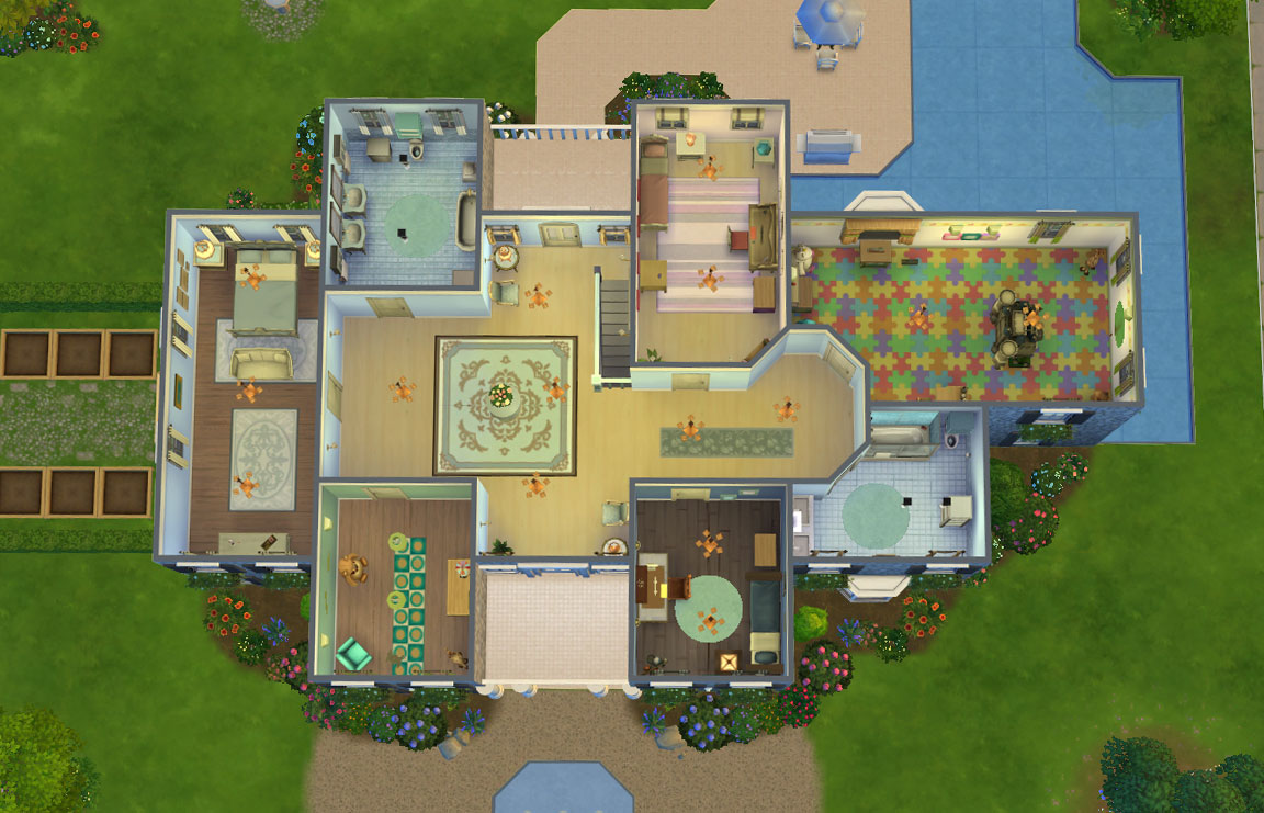 22 Cool Sims 2 House Floor Plans House Plans