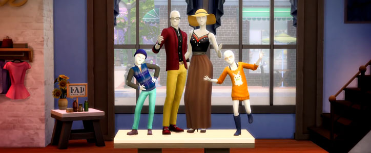 The Sims 4 Retail Mannequins