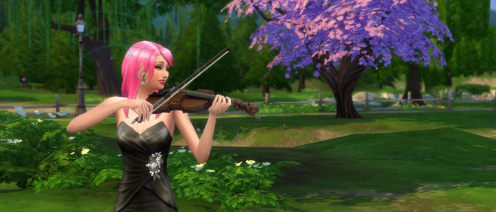 Playing the Violin in the park
