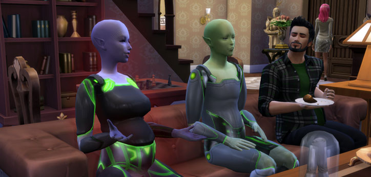 Aliens in The Sims 4 Get to Work - Sims Online