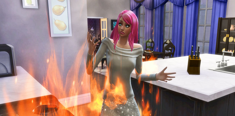 Death by Fire in The Sims 4