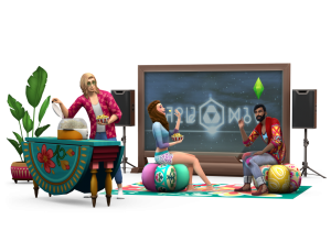 The Sims 4 Movie Hangout Stuff Render