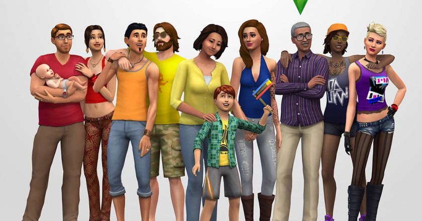 The Sims 4 Render with baby