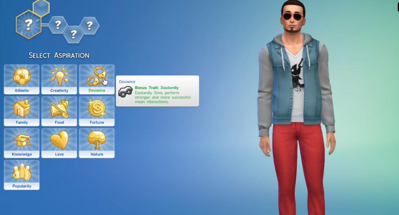 how to create a sim in sims 4