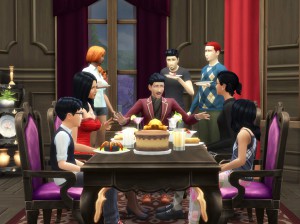 The Sims 4 Throwing Dinner Party