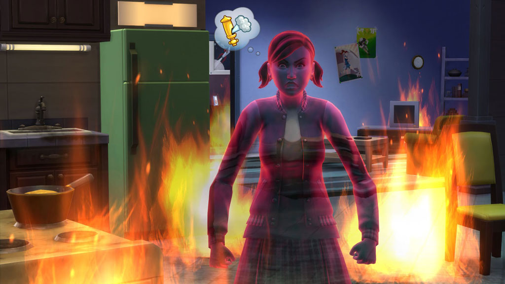 start a fire sims 4