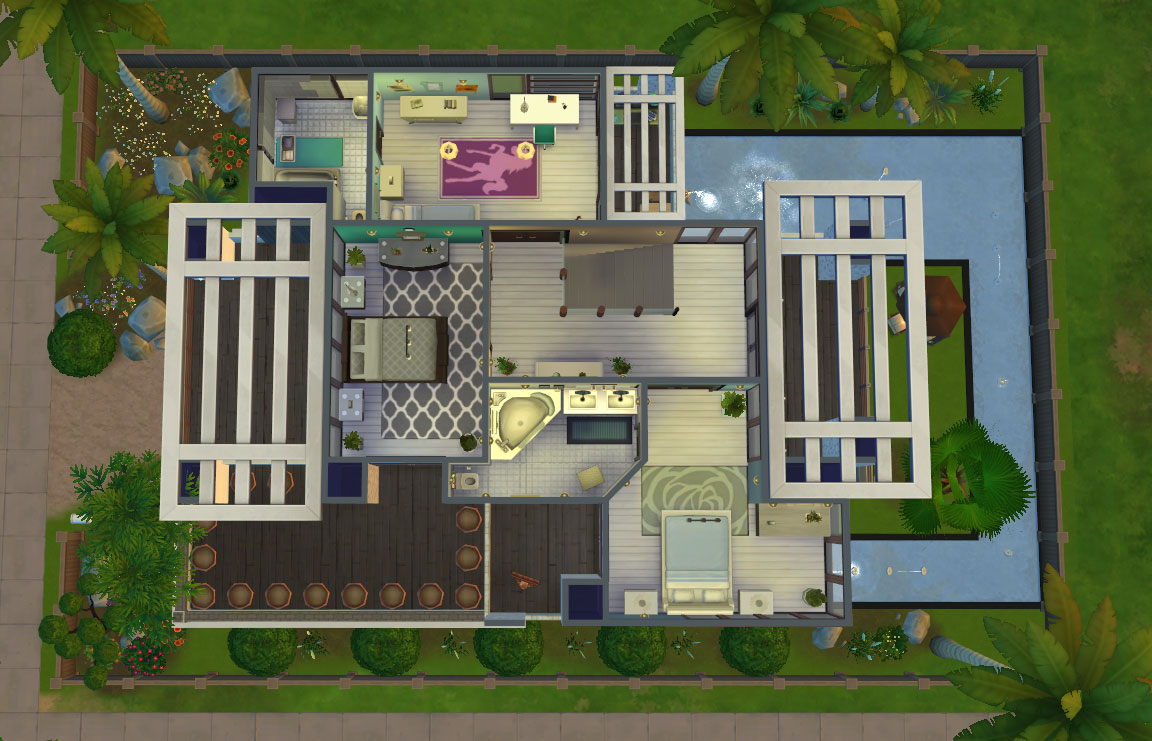 sims 4 download house modern charm floorplan2