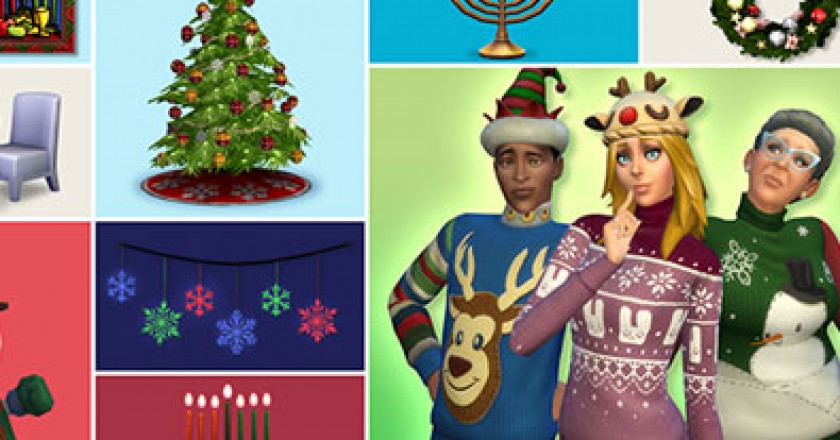 Free Christmas pack for The Sims 4