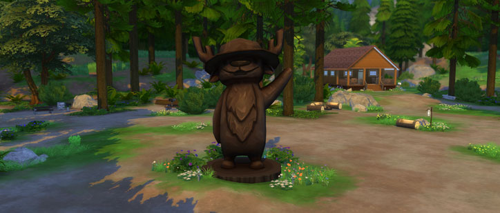 Camping Mascot Sculpture Schematic