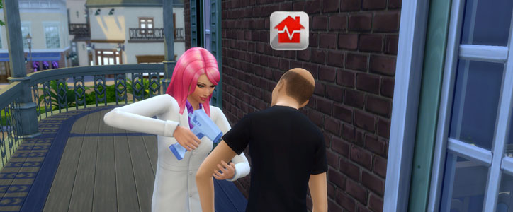 the sims 4 get to work doctor