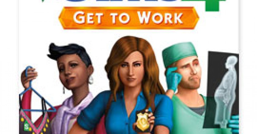 The Sims 4 Get To Work Expansion Pack Boxart