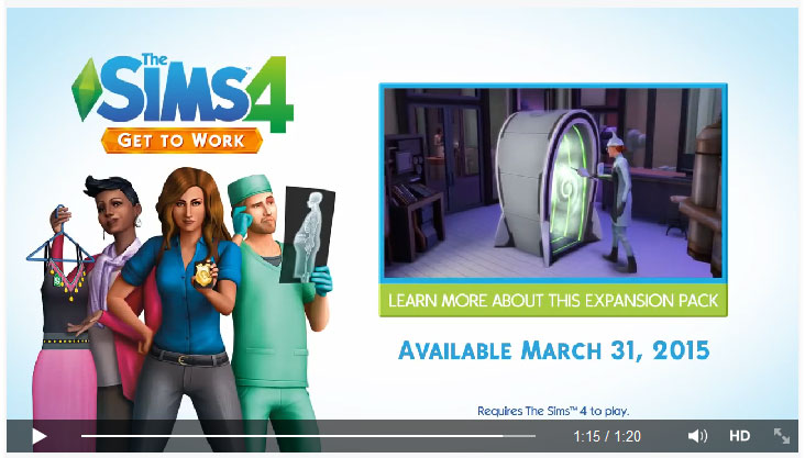 The Sims 4 Get to Work Release Date North America