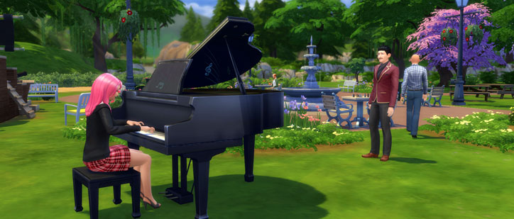 Playing Piano in the Park