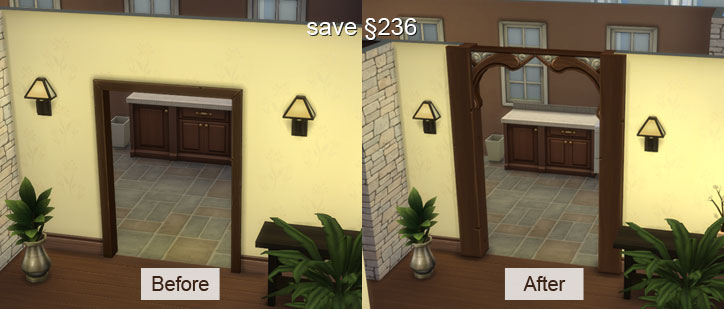 The Sims 4 Starter Home Entry Frame