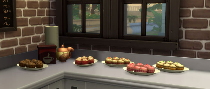 Cupcakes in The Sims 4