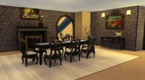 Golden Fantasy Castle Dining Room