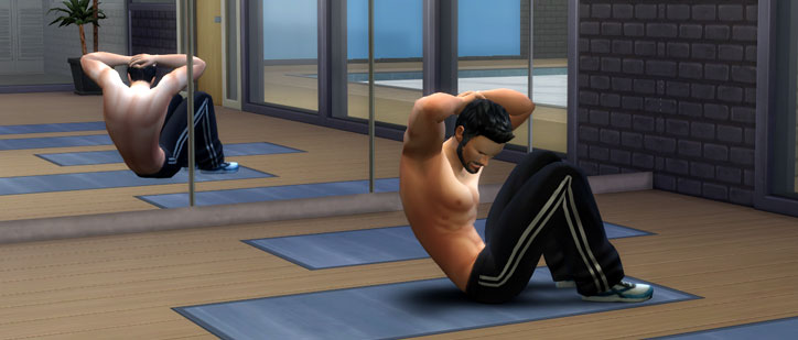 The Sims 4 Fitness Sit Ups