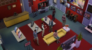The Sims 4 Get to Work Retail Electronics Store