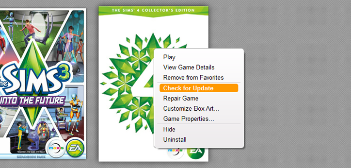 Check for The Sims 4 Updates and patches
