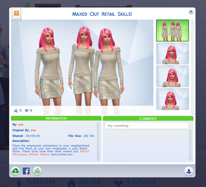 skills on sims 4