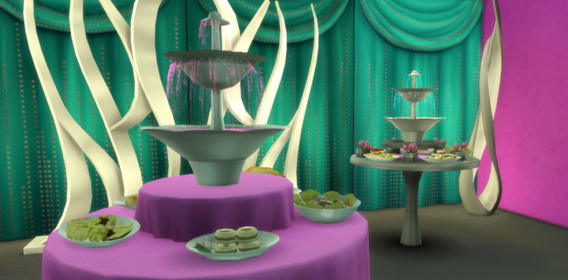 The Sims 4 Luxury Party Fountain