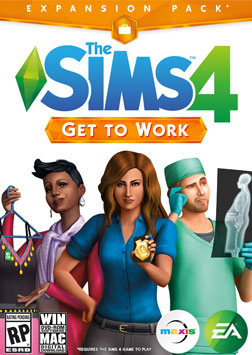 The Sims 4 Get to Work Expansion Boxart