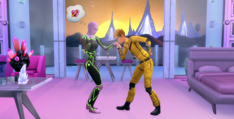 the sims 4 get to work aliens