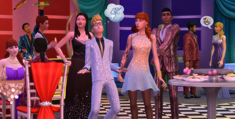 The Sims 4 Luxury Party Stuff Pack dancing