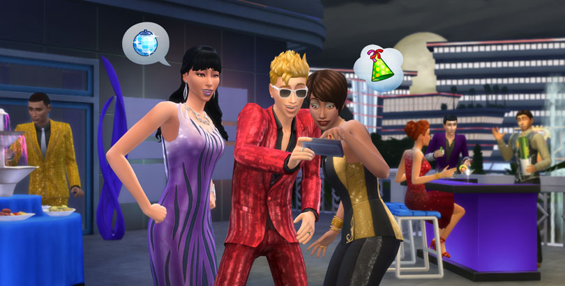The Sims 4 Luxury Party Stuff Pack selfie