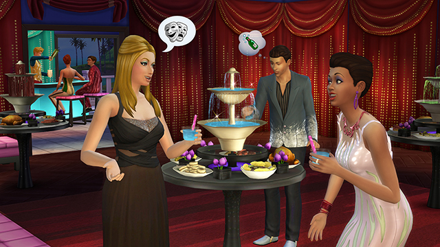 The Sims 4 Luxury Party Screen