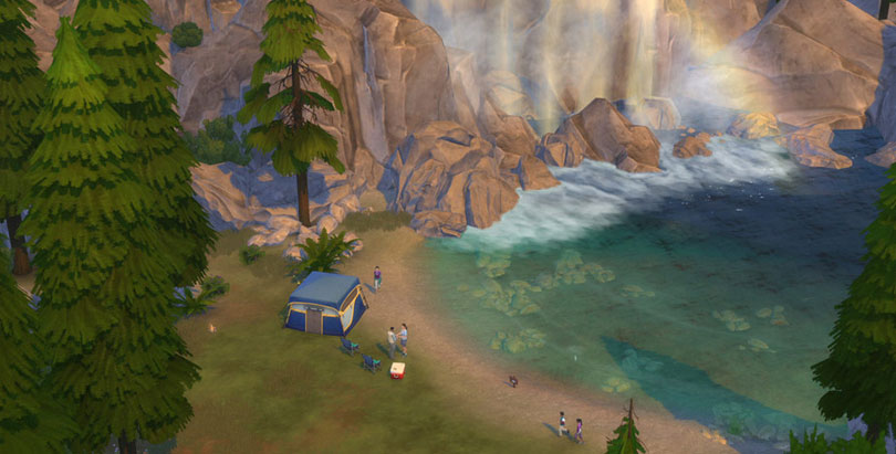 Outdoor Retreat Screenshot Waterfall