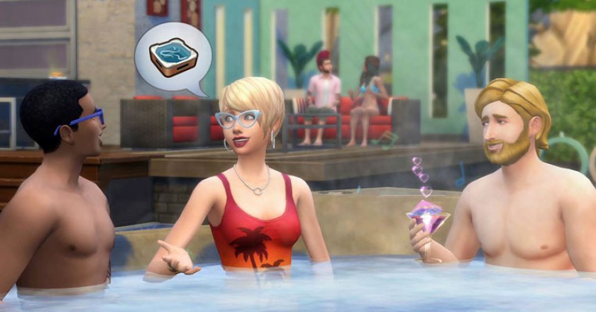The Sims 4 Perfect Patio Stuff features Hot Tubs