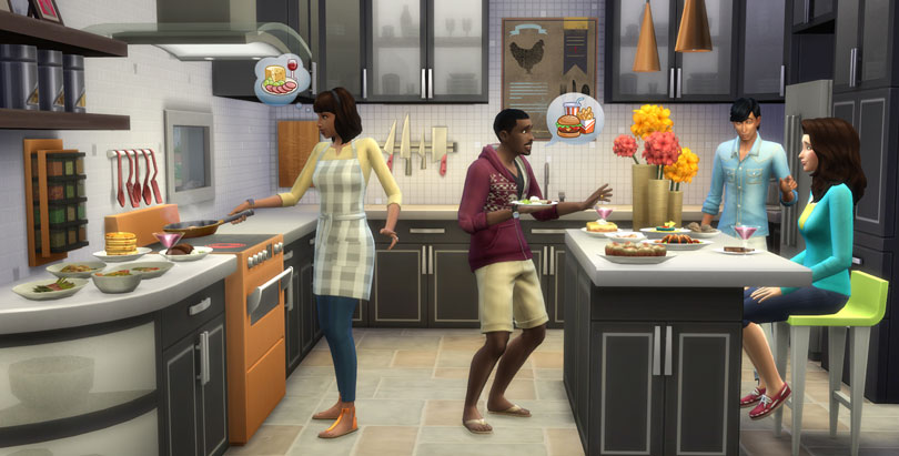 The Sims 4 Cool Kitchen Stuff Pack cooking