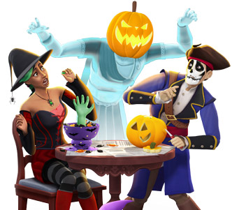 the sims 4 spooky stuff box art