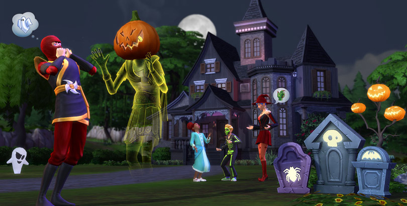 The Sims 4 Spooky Stuff Pack haunted house