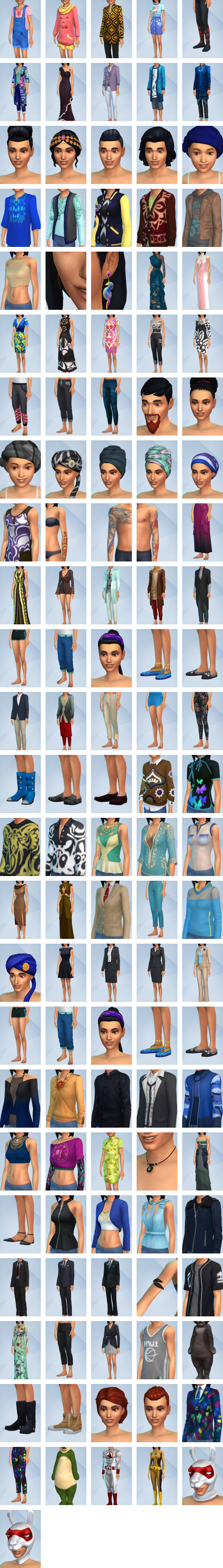 The Sims 4 City Living CAS items