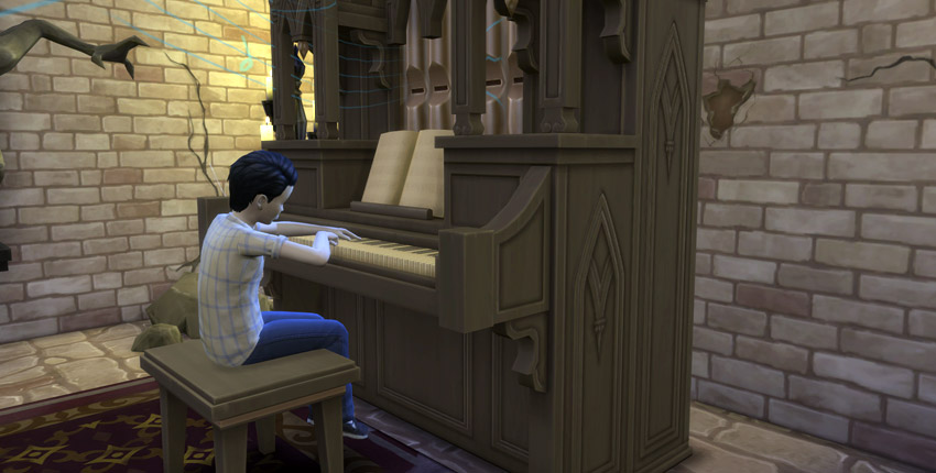 Child Playing Pipe Organ