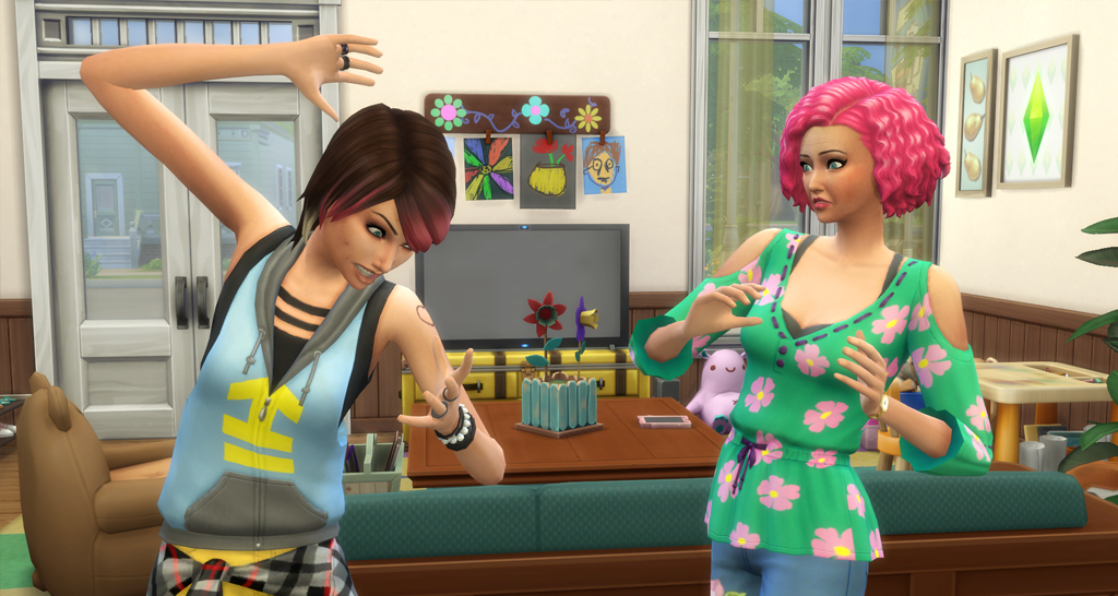 The higher your Parenting skill, the less your sims will argue!