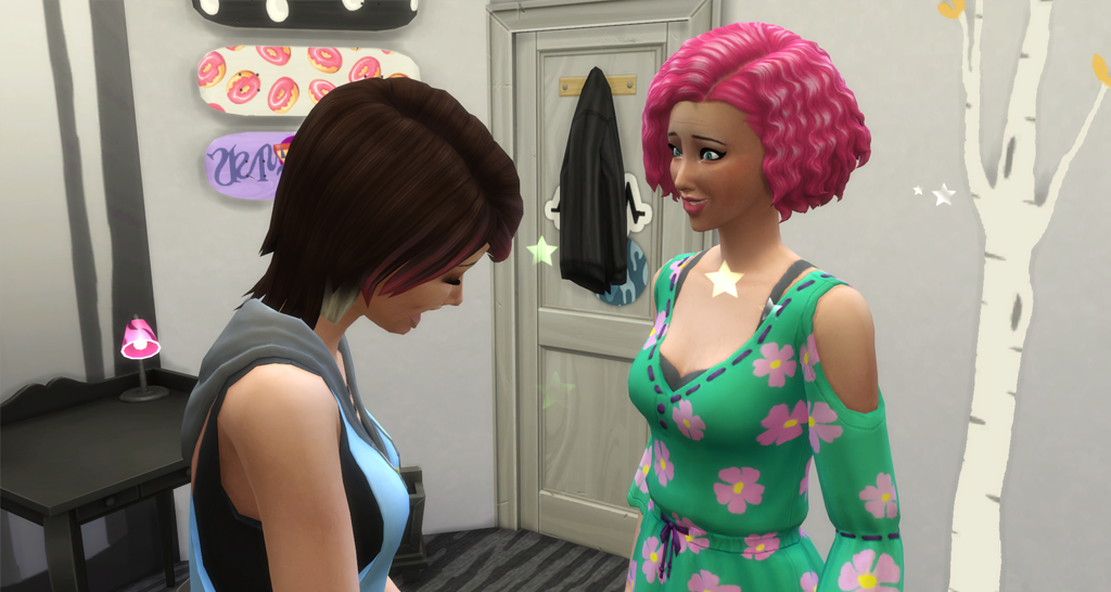 While in Full Parent mode, your sim will have sparkly stars appearing around them.