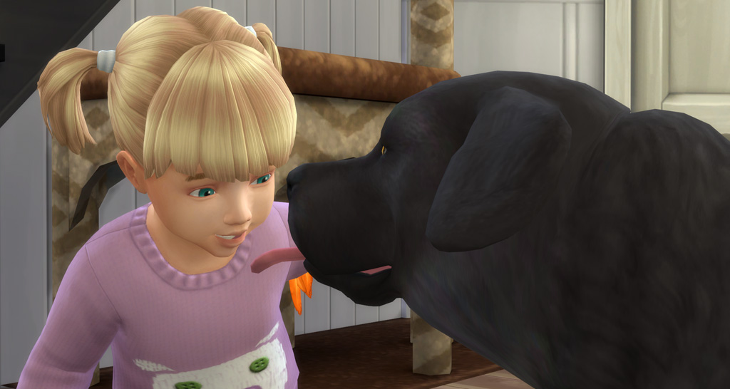 the sims 4 cats and dogs kid is waking up