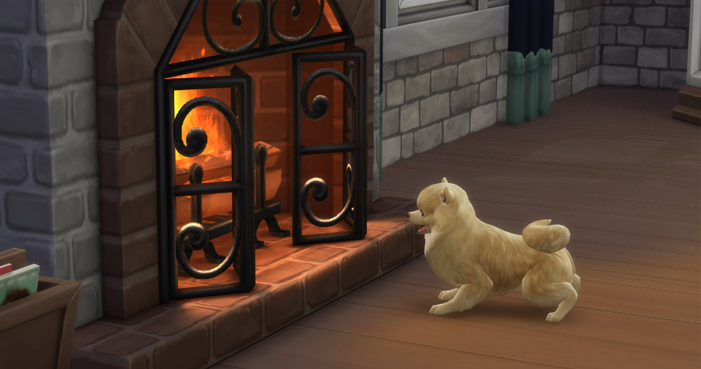 sims 4 dog scared