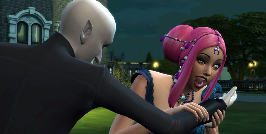 sims 4 how to turn sim into vampire