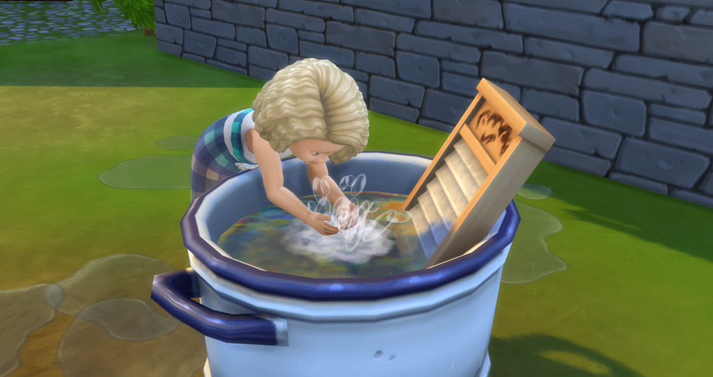 Toddlers can splash in the Wash Tub