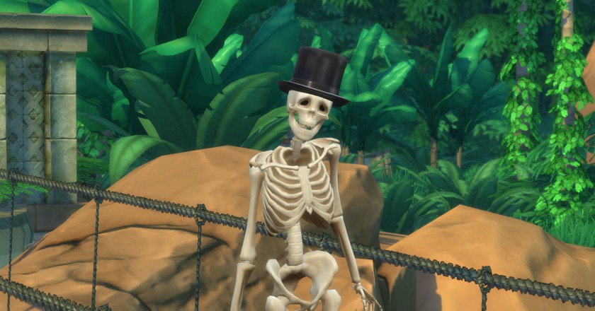 Skeleton with hat