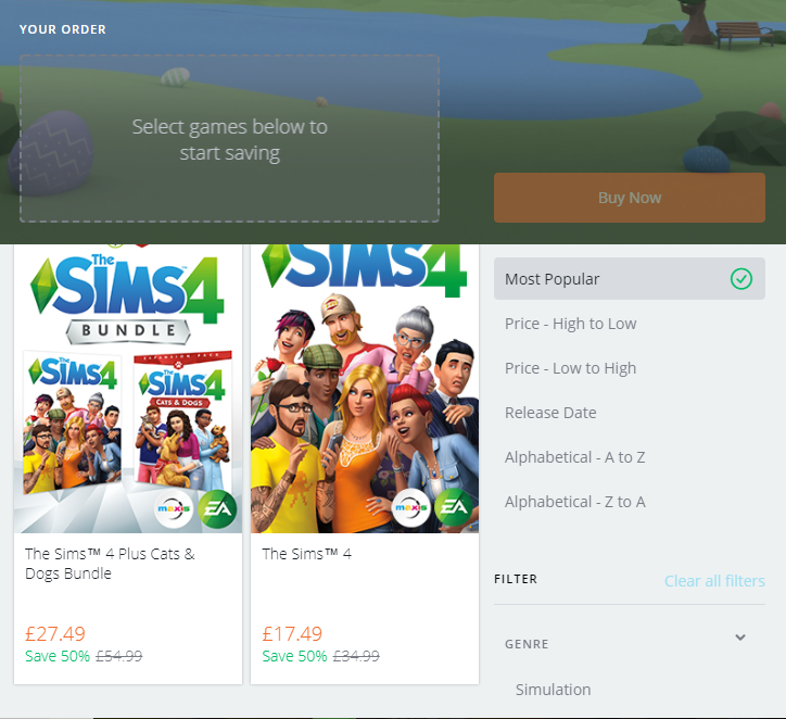 the sims 4 sale