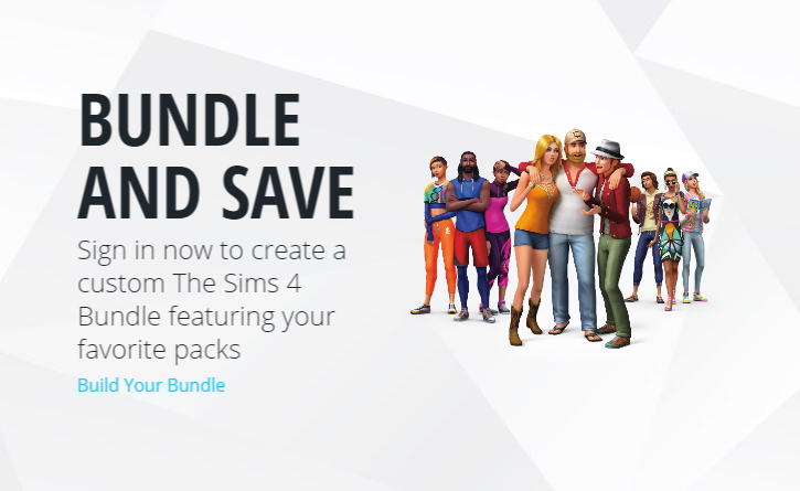 Origin Games - Sims 4 Bundle (As shown)