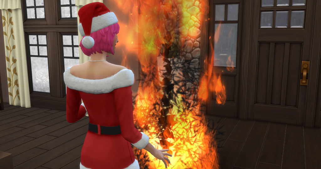 If you sabotage the tree and put on lights there is a chance it will set on fire.