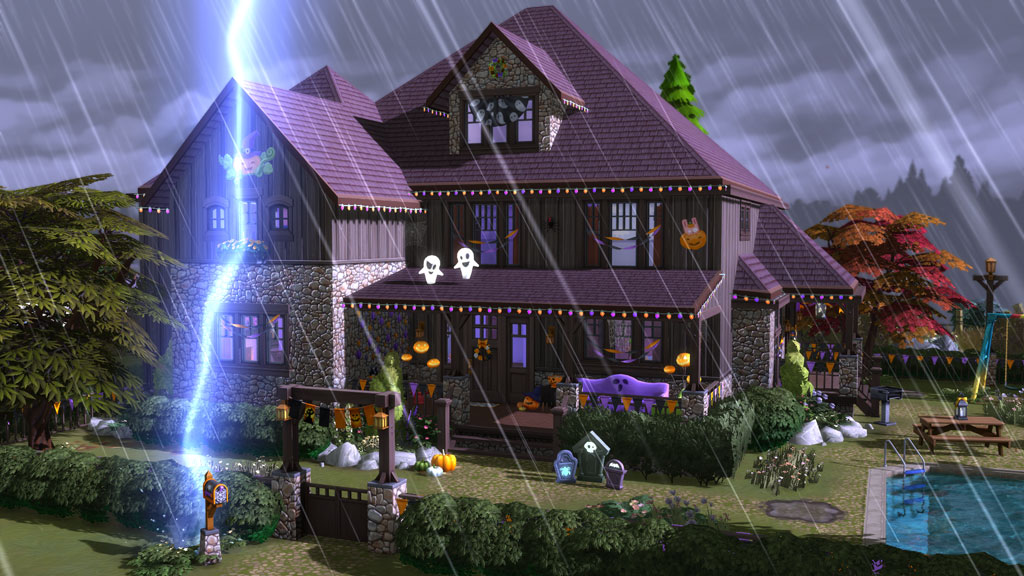 the sims 4 spooky day and seasons