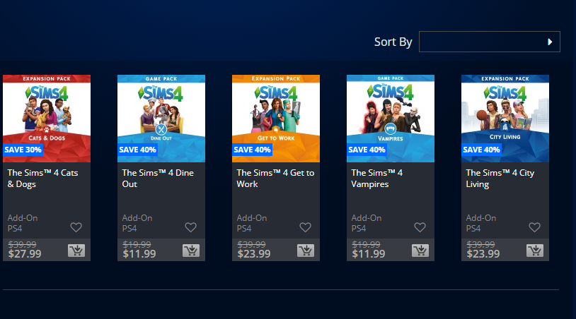 the sims ps store